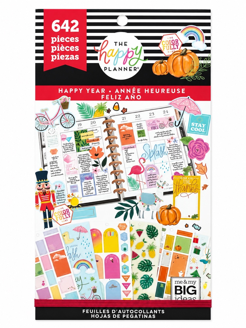 Happy Planner Happy Year Sticker Book 642 Pieces Seasonal Planner Stickers MAMBI